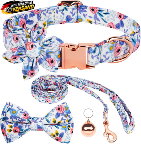 Hundehalsband mit fliege und - mit,
