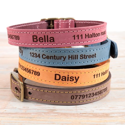 Personalisiertes lederhalsband - personalisiertes,
