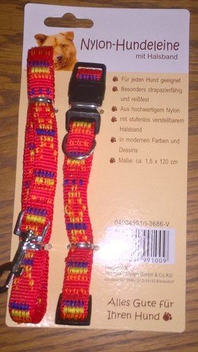 Hundeleine und halsband - und, aus